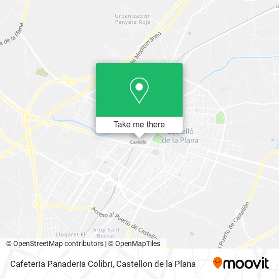 Cafetería Panadería Colibrí map