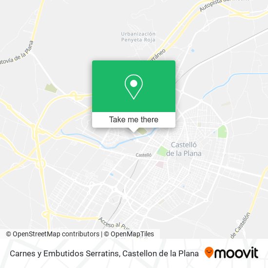Carnes y Embutidos Serratins map
