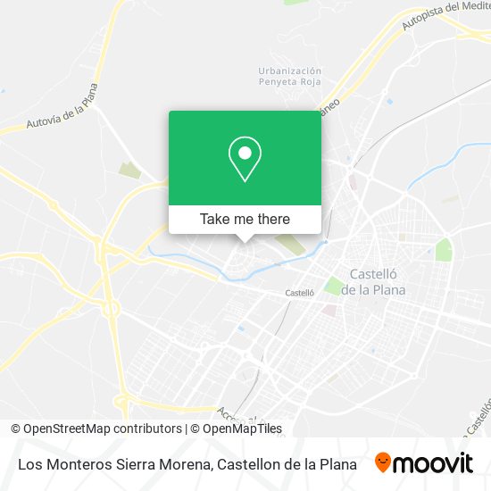 mapa Los Monteros Sierra Morena