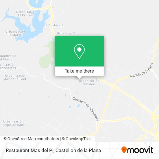 Restaurant Mas del Pi map