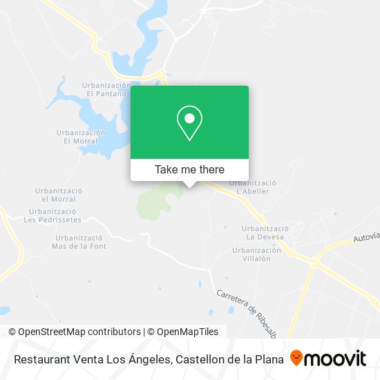 mapa Restaurant Venta Los Ángeles