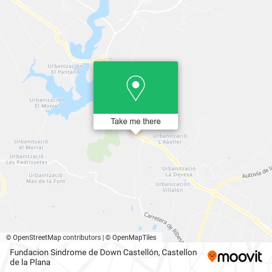 Fundacion Sindrome de Down Castellón map