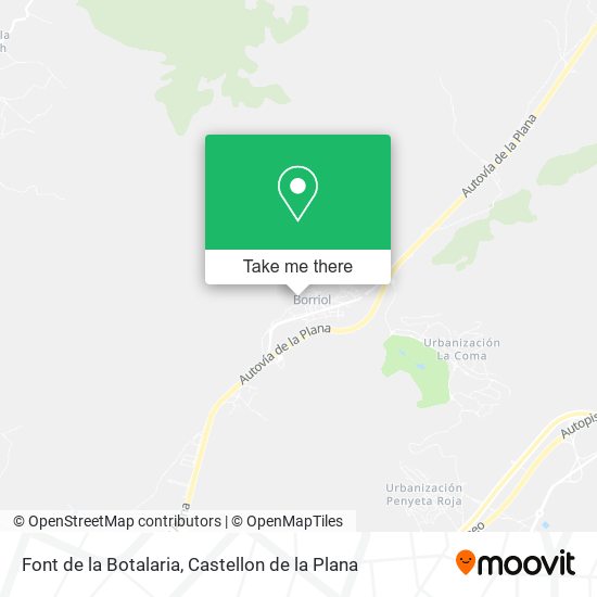 Font de la Botalaria map