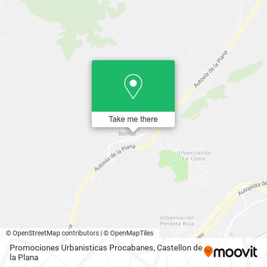 Promociones Urbanisticas Procabanes map