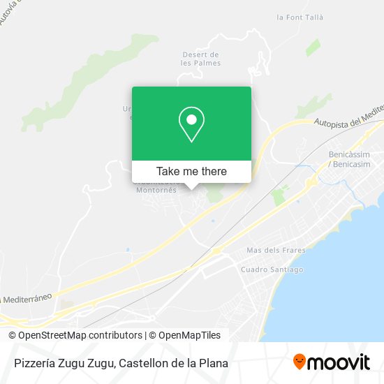 Pizzería Zugu Zugu map
