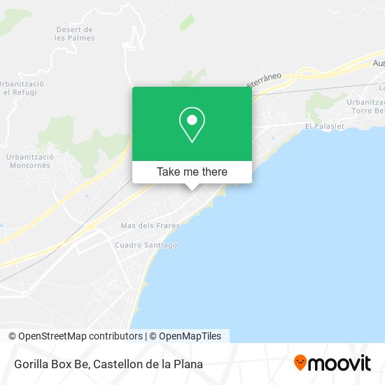 Gorilla Box Be map