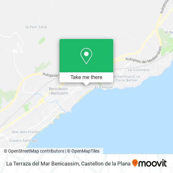 La Terraza del Mar Benicassim map