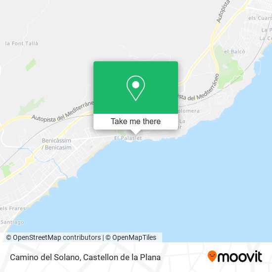 Camino del Solano map
