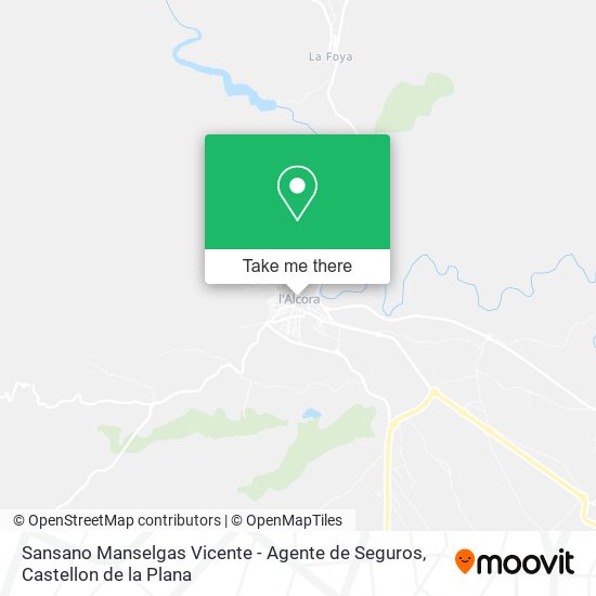 Sansano Manselgas Vicente - Agente de Seguros map