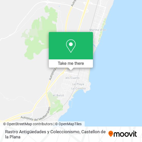 mapa Rastro Antigüedades y Coleccionismo