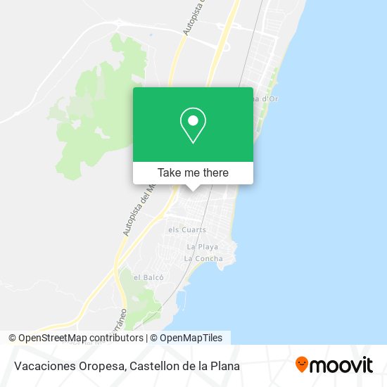 Vacaciones Oropesa map
