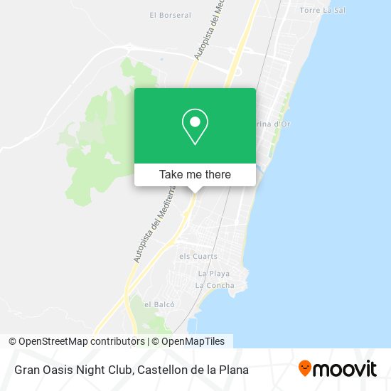 Gran Oasis Night Club map