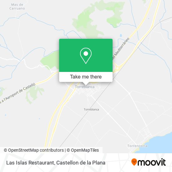 mapa Las Islas Restaurant