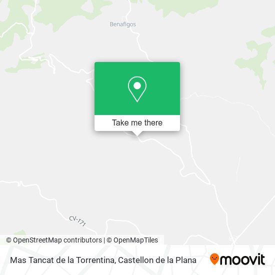 mapa Mas Tancat de la Torrentina