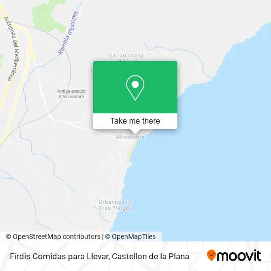 Firdis Comidas para Llevar map
