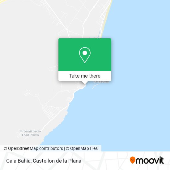 Cala Bahía map