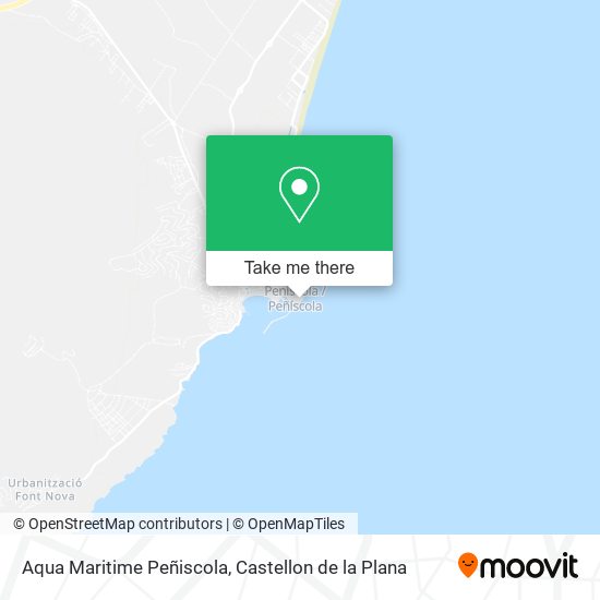 Aqua Maritime Peñiscola map