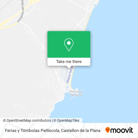 Ferias y Tómbolas Peñíscola map