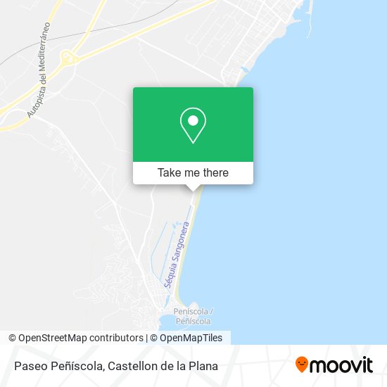 Paseo Peñíscola map