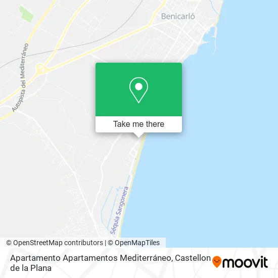 Apartamento Apartamentos Mediterráneo map