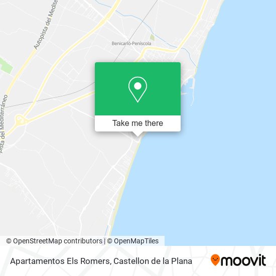 mapa Apartamentos Els Romers