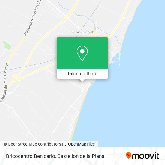 Bricocentro Benicarló map