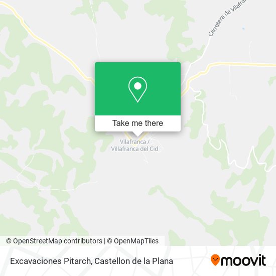 Excavaciones Pitarch map