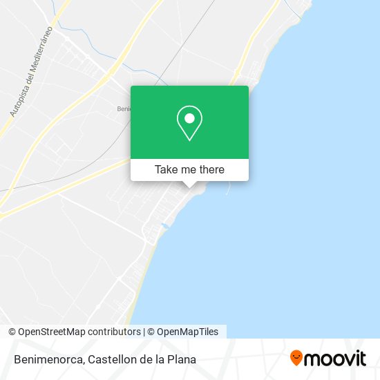 Benimenorca map