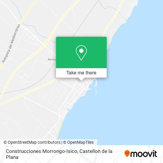 Construcciones Morrongo-Isico map