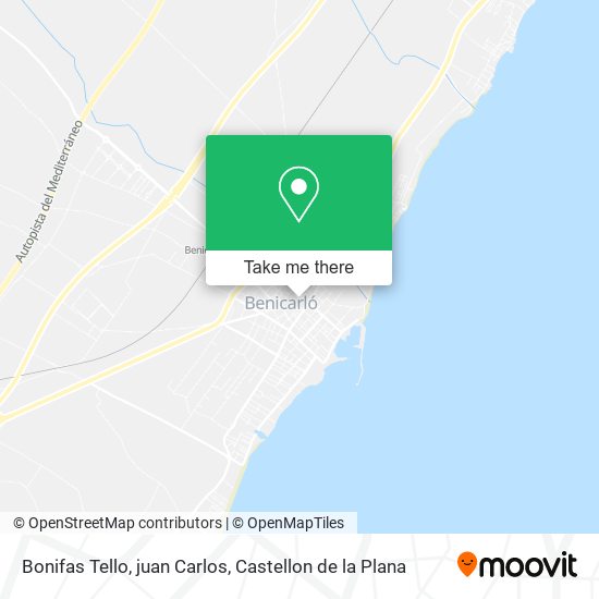 Bonifas Tello, juan Carlos map