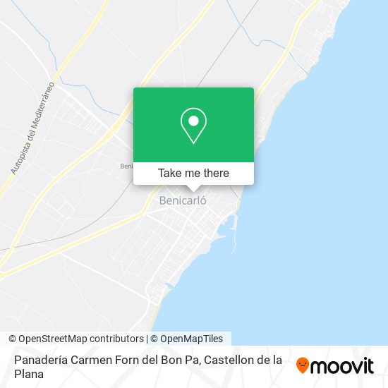 Panadería Carmen Forn del Bon Pa map