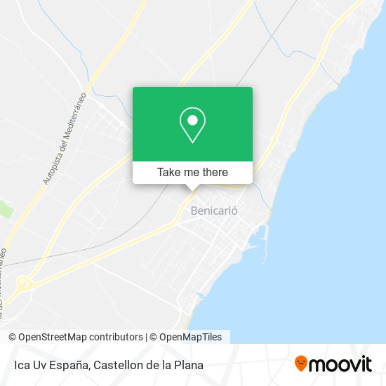 Ica Uv España map
