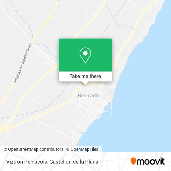 Viztron Peniscola map