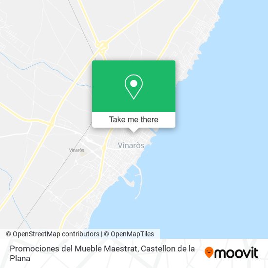 Promociones del Mueble Maestrat map