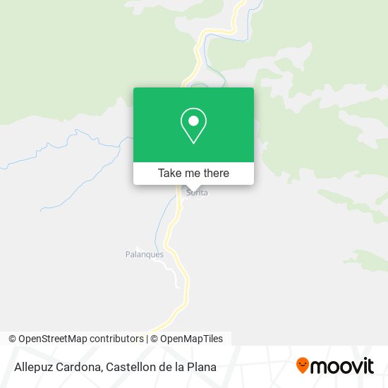 Allepuz Cardona map