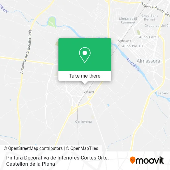 Pintura Decorativa de Interiores Cortés Orte map