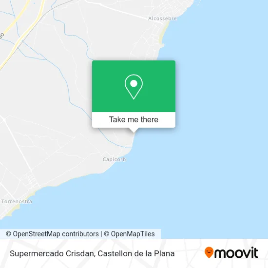 Supermercado Crisdan map