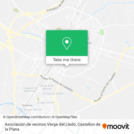 Asociación de vecinos Verge del Lledó map