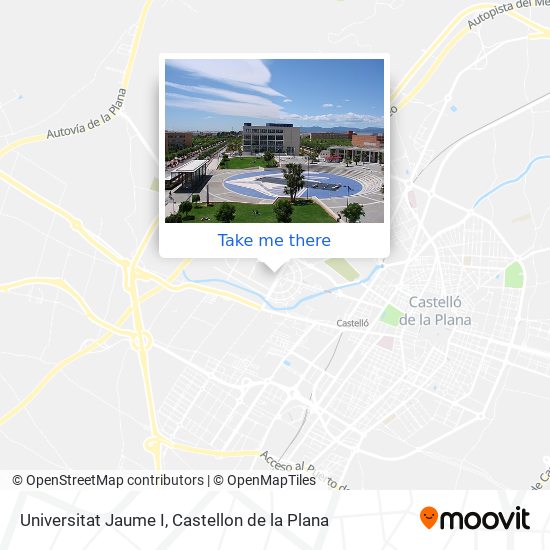 mapa Universitat Jaume I