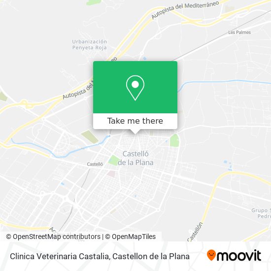 mapa Clinica Veterinaria Castalia