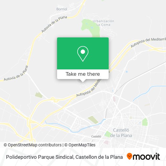 mapa Polideportivo Parque Sindical