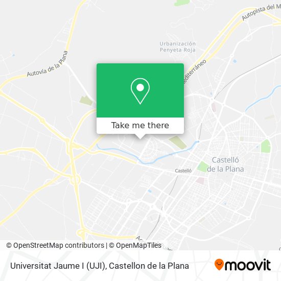 mapa Universitat Jaume I (UJI)