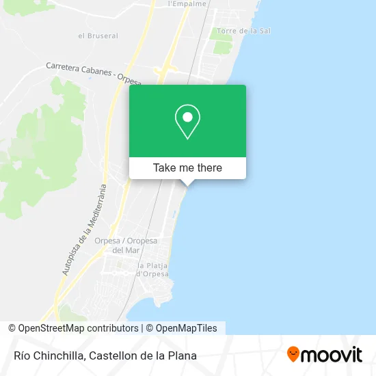 Río Chinchilla map