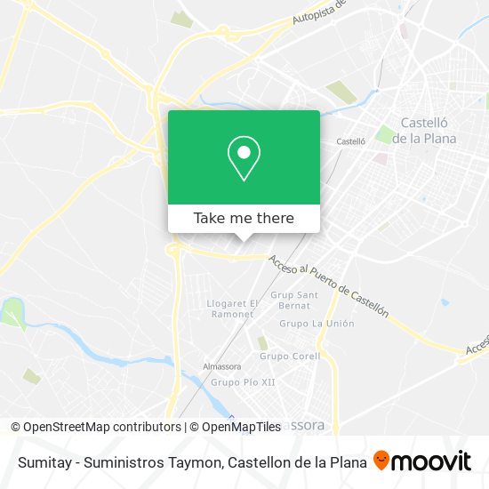 mapa Sumitay - Suministros Taymon