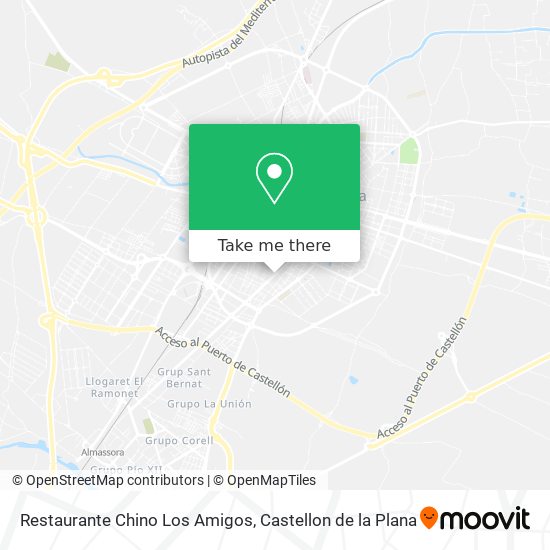 mapa Restaurante Chino Los Amigos