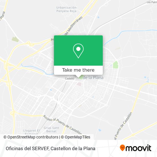 Oficinas del SERVEF map