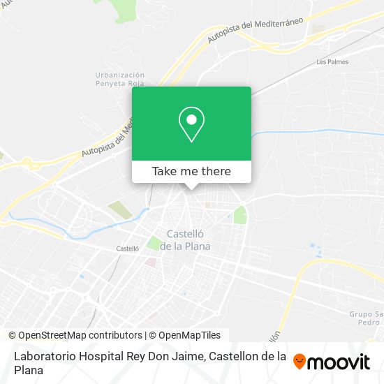 mapa Laboratorio Hospital Rey Don Jaime
