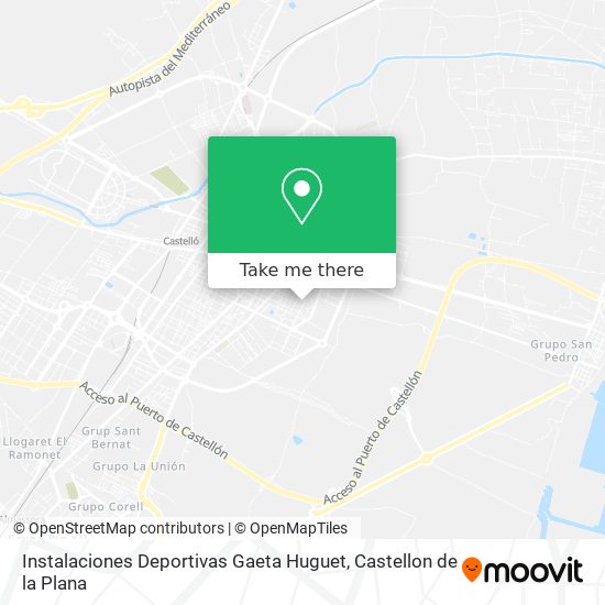 Instalaciones Deportivas Gaeta Huguet map