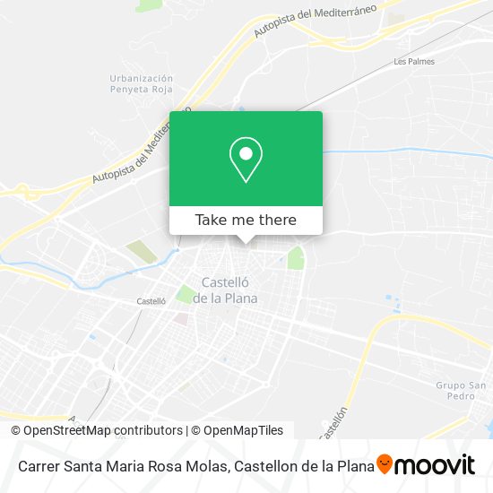 mapa Carrer Santa Maria Rosa Molas