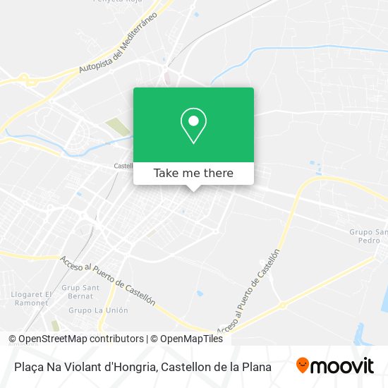 mapa Plaça Na Violant d'Hongria